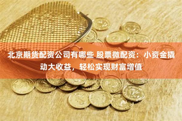 北京期貨配資公司有哪些 股票微配資：小資金撬動(dòng)大收益，輕松實(shí)現(xiàn)財(cái)富增值
